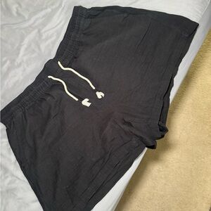 Black Drawstring Shorts